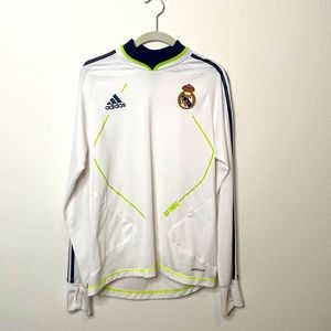Real Madrid long sleeve Adidas long sleeve. Size M. White